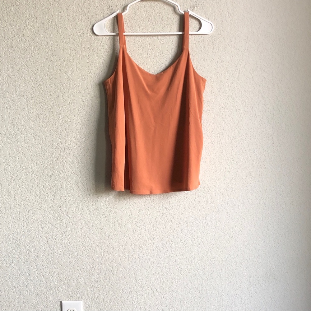 Aday Snap To It Camisole Tank Top Orange Small Convertible Strap Loose